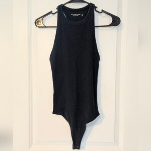Abercrombie & Fitch Black Sleeveless Bodysuit